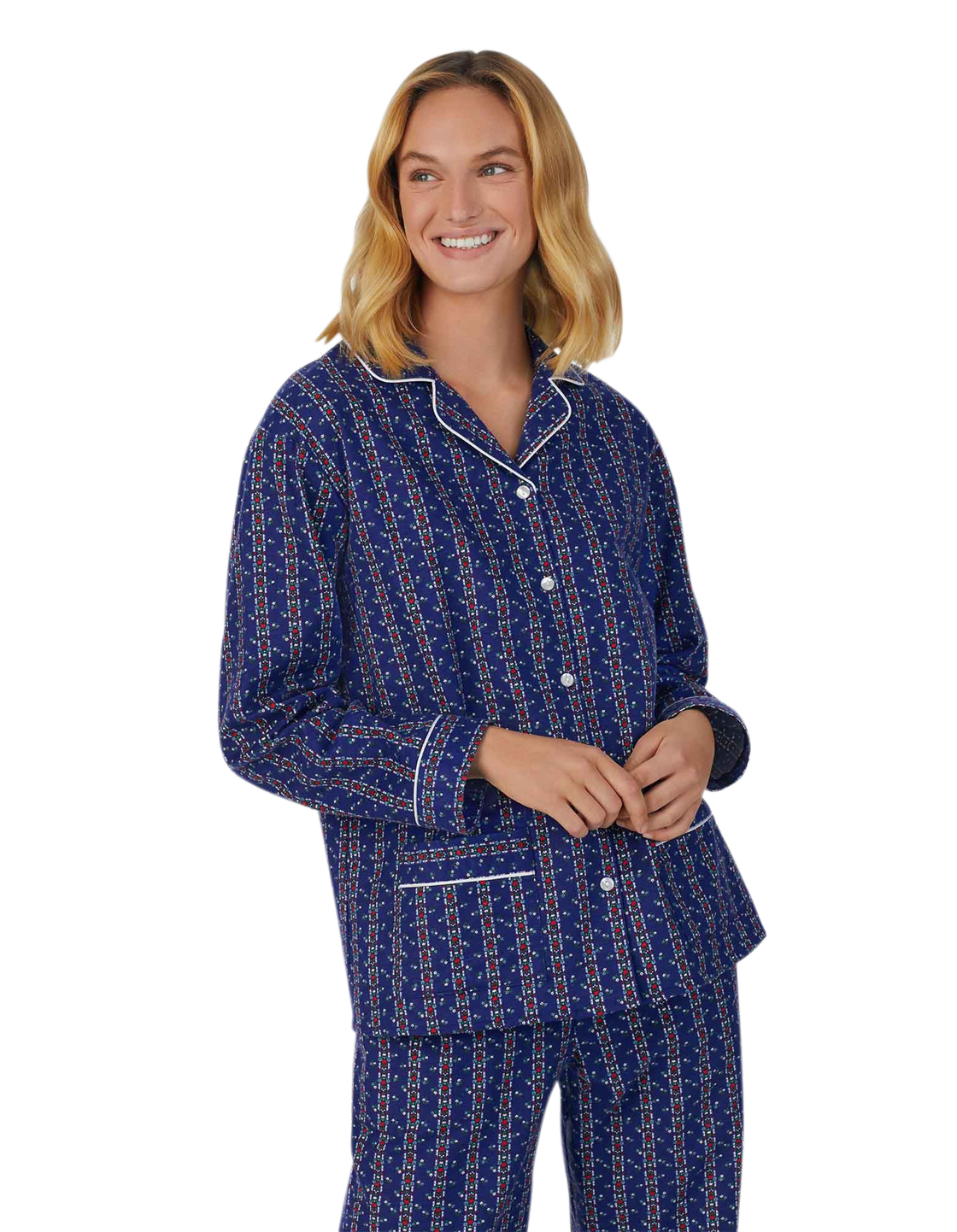 Tyrolean Heart Cotton Capri Pajama Set